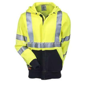 Men's High-Visibility Flame-Resistant Hooded Sweatshirt